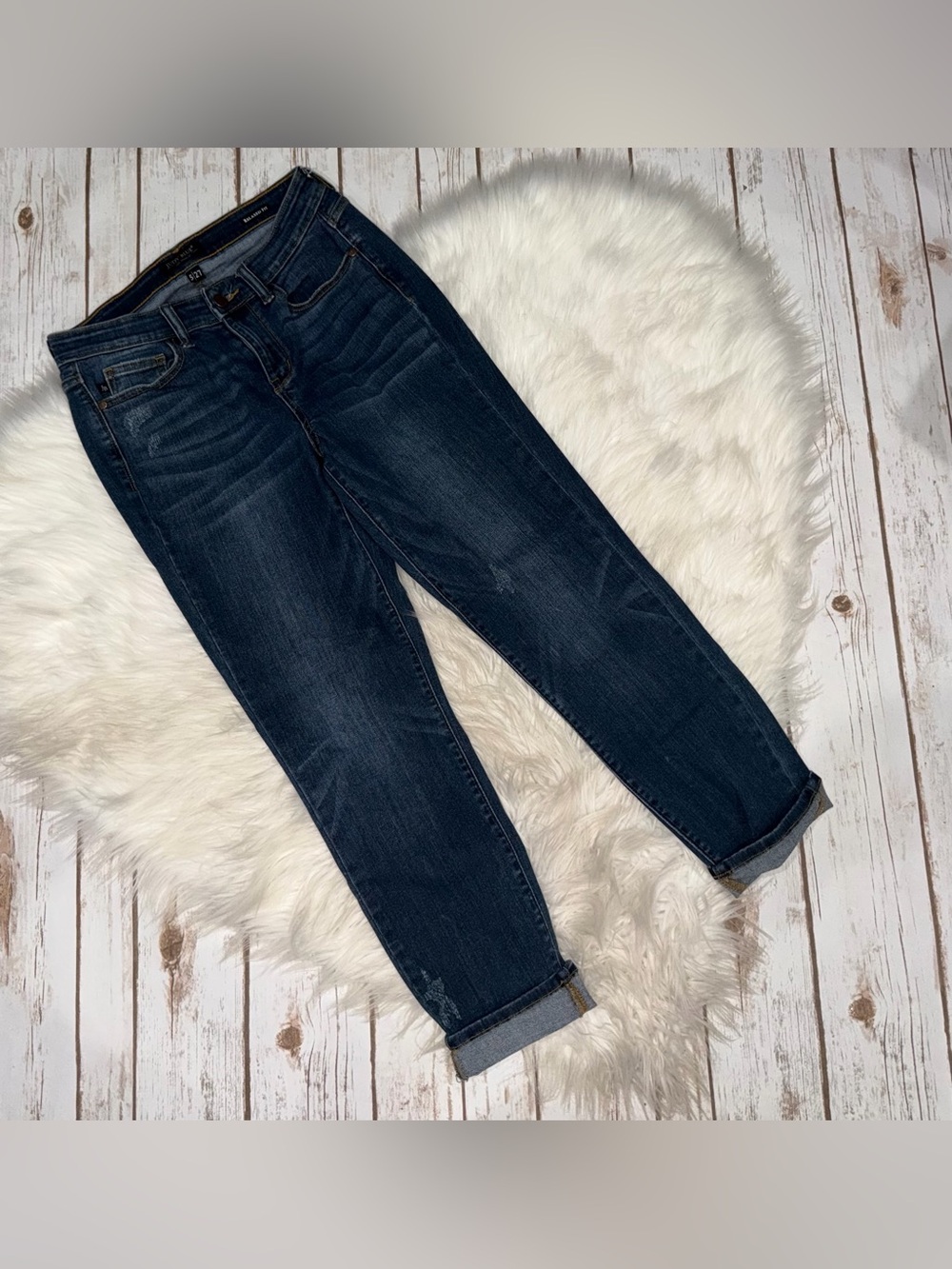 Judy Blue Dark Indigo Boyfriend Jeans